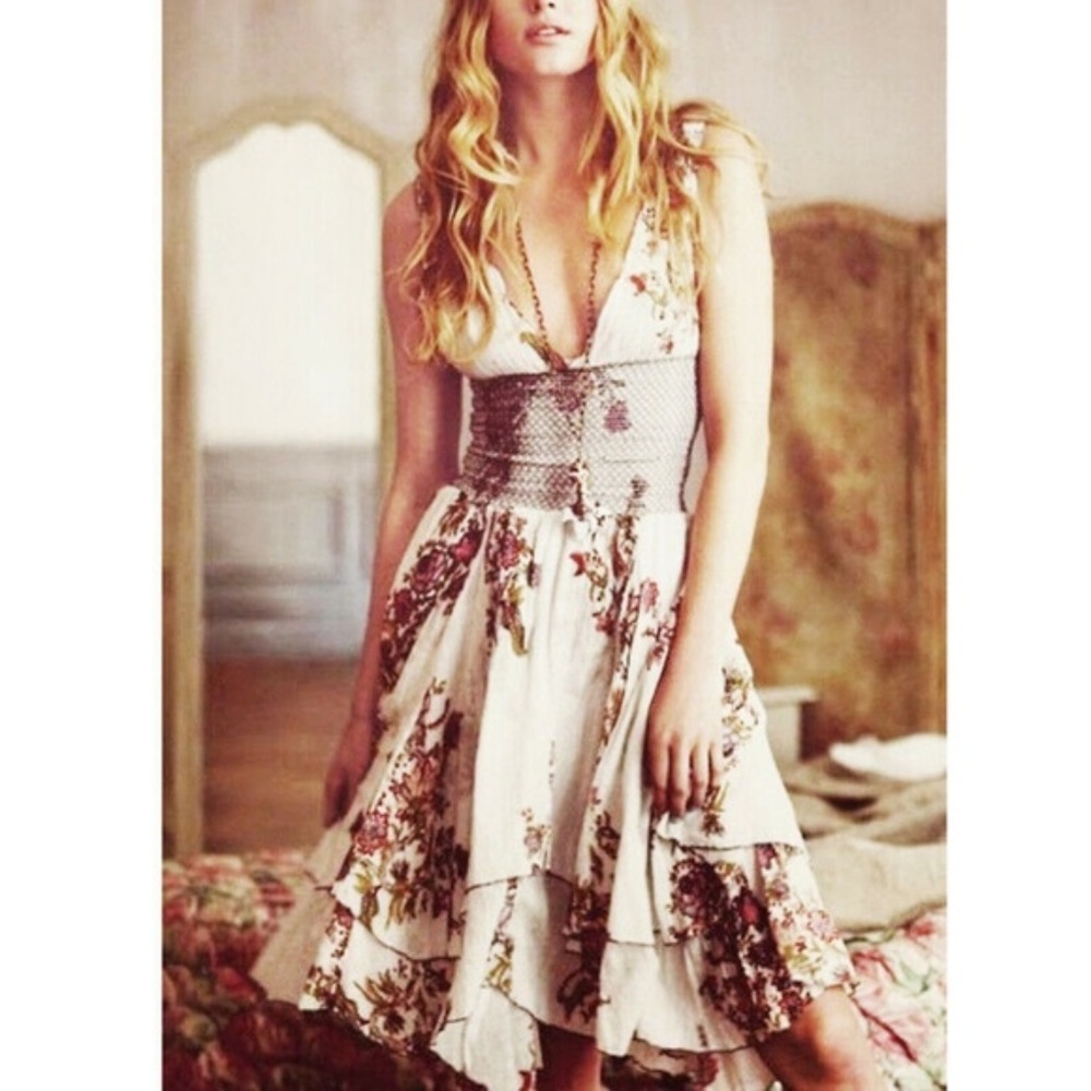 RARE - Free People FP One Wisteria & Lattice dress - Picture 2 of 4